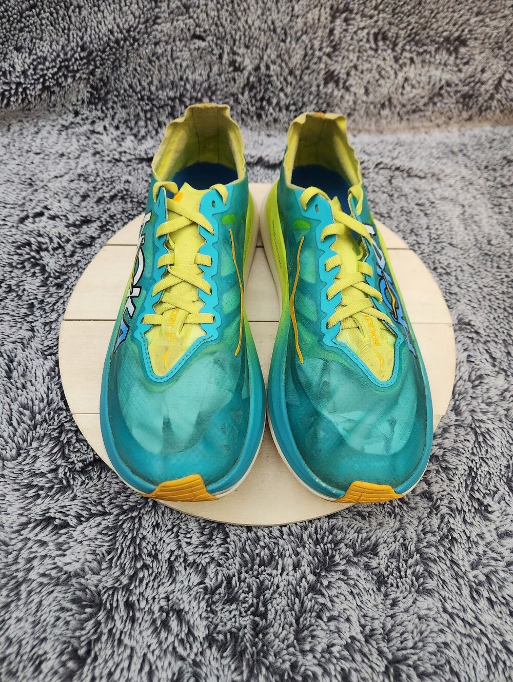 Hoka One One Rocket X2 Running Shoes Women’s 9.5 Men’s 8.5 - Picture 2 of 8
